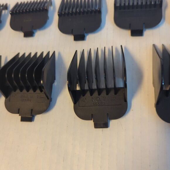 Andis Speed Master Genuine Combs Attachments Lot Of 9 Blade Clipper - Picture 6 of 7